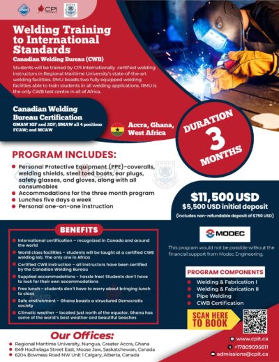 Welding Training to International Standards - Canadian Welding Bureau (CWB)